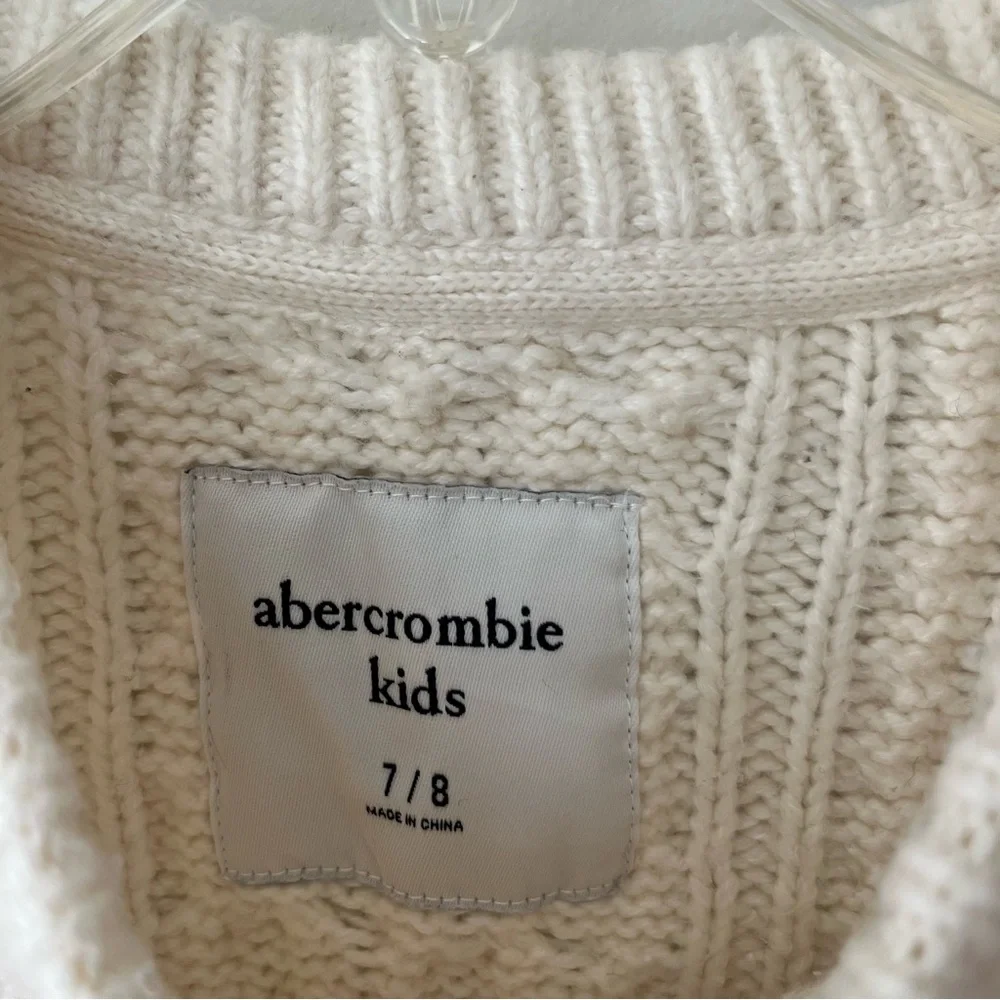 Abercrombie Kids Cable Knit Sweater Ivory